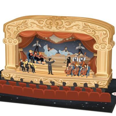 Theater pop up card