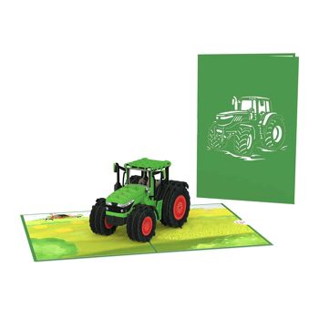 Carte pop-up tracteur 2