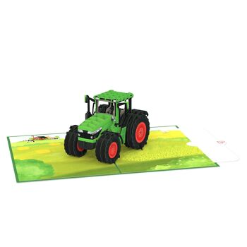 Carte pop-up tracteur 4