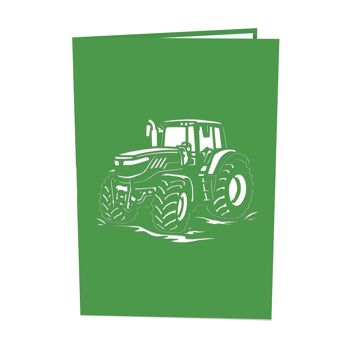 Carte pop-up tracteur 5