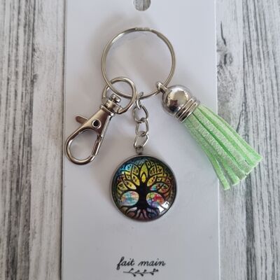 Colorful "Tree of Life" keychain