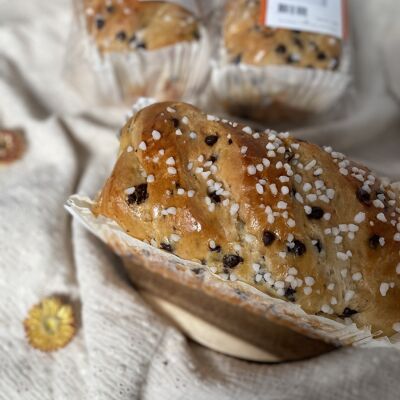 Brioche con trocitos de chocolate