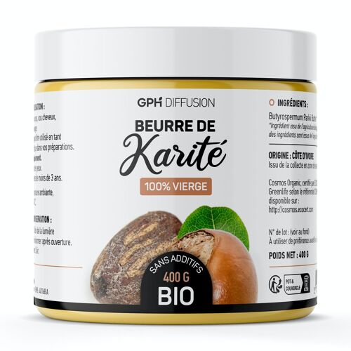 Beurre de Karité Vierge Biologique - 400 g