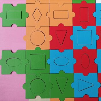 Puzzles de correspondance des couleurs avec des formes géométriques 2