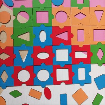 Puzzles de correspondance des couleurs avec des formes géométriques 4