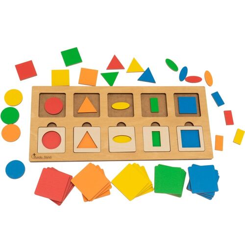 Educational board set Colors and shapes