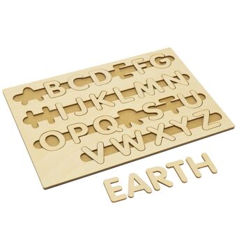 Puzzle en bois alphabet anglais 2