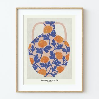 ART PRINT "vase avec roses" -différentes tailles 1