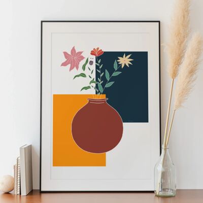 Póster decorativo Ramo de flores A3/A4 - Zephyr