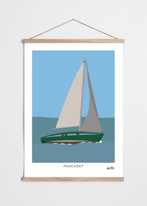 Affiche Bateau Muscadet