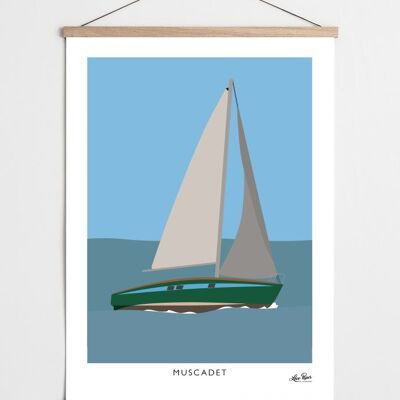 Muscadet boat poster