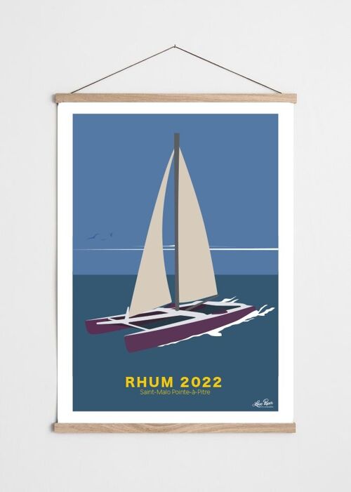 Affiche Marine Catamaran rhum 2022