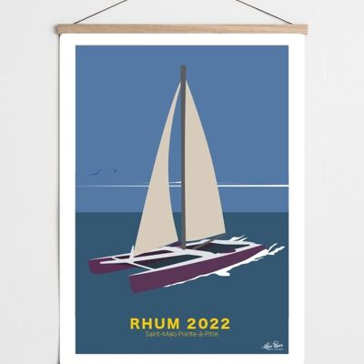 Manifesto del rum 2022 del catamarano marino