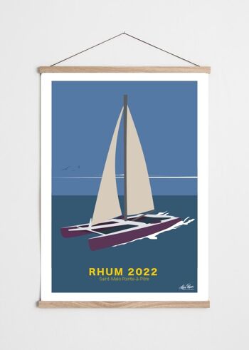 Affiche Marine Catamaran rhum 2022