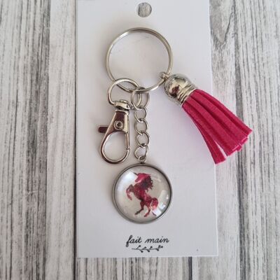 "Unicorn" keychain (pink)