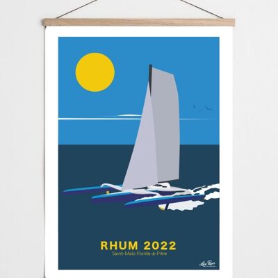 Affiche Marine Trimaran Rhum 2022