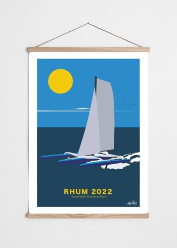 Affiche Marine Trimaran Rhum 2022