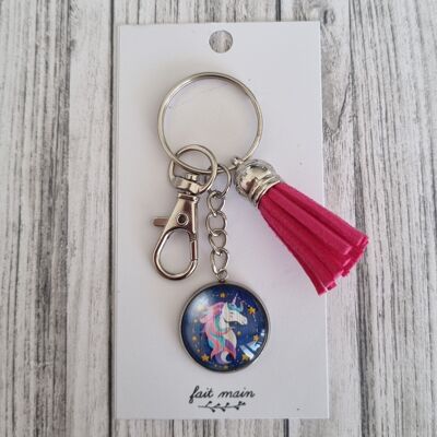 "Unicorn" keychain (blue)