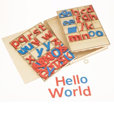 Alfabeto móvil Montessori idioma inglés
