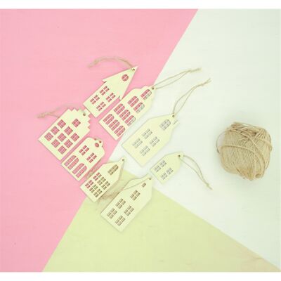 SCANDINAVIAN HOUSES, 8 pcs