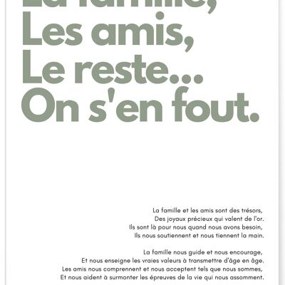 Affiche La famille, les amis...