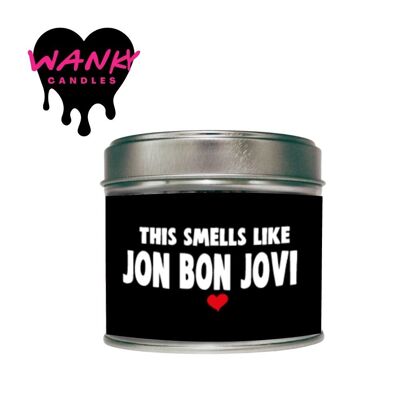 Vela Jon Bon Jovi - Fan de Jon Bon Jovi, Regalo Jon Bon Jovi, Vela de regalo, regalo para ella, regalo para él WCT JON BON JOVI