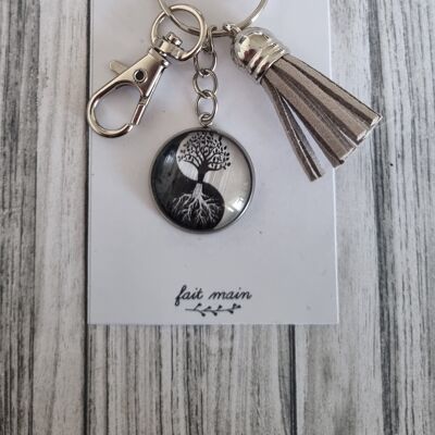 “Ying-yang” tree of life keychain