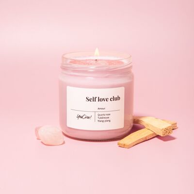 Self love club | Rose quartz candle "love"