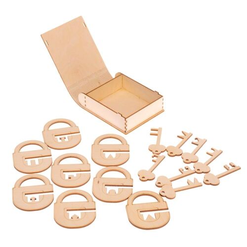 Wooden Montessori sorter Locks and keys