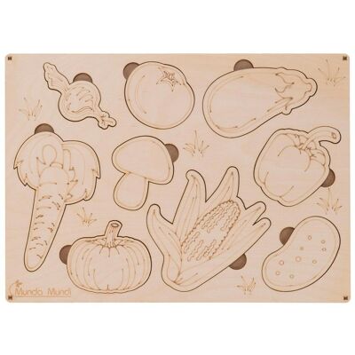 Wooden Puzzle Vegetables