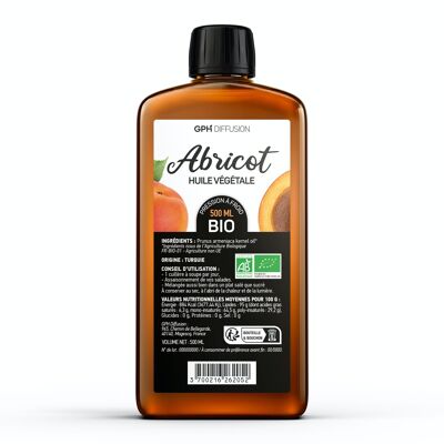 Organic Apricot Oil - 500 ml