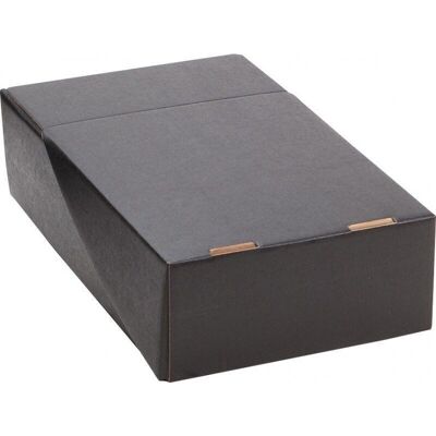 Black cardboard box for 2 bottles-2227