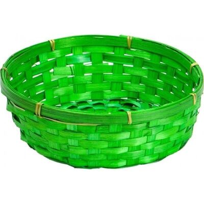 Round green bamboo basket-260W