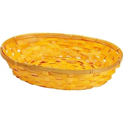 Oval bamboo basket buttercup yellow-337E