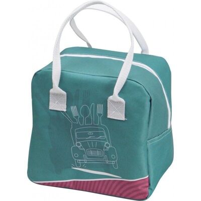 Borsa termica 600D verde Promenade gourmande 6L-600K