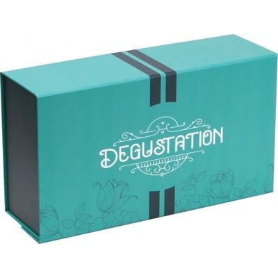 Caja de cartón verde FSC Degustation-775D