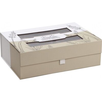 Coffret carton avec fenetre 'Maison de campagne'-777A
