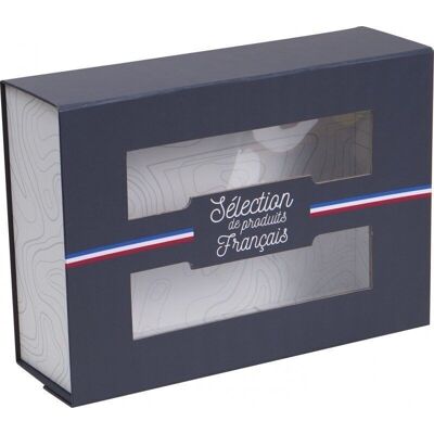 Coffret carton avec fenetre 'Selection de produits francais'-777D