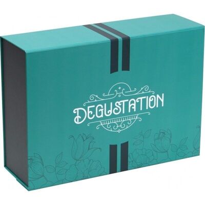 Caja de cartón verde FSC Degustation-778D