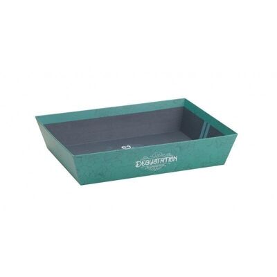 Cardboard basket FSC green Degustation-807D