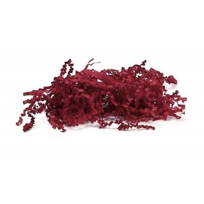 Crimpatura pieghettata rosso scuro-982R