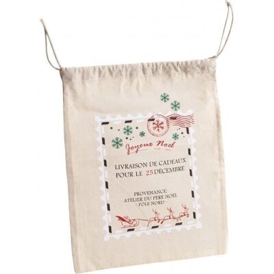 Merry Christmas pattern cotton hood bag-A195