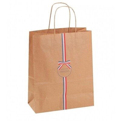 Kraft bag 90g french products twisted handles-C143