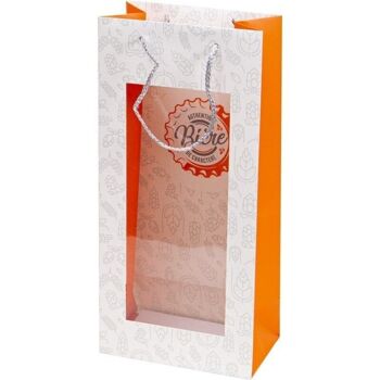 Sac carton FSC Authentique biere de caractere 2 bouteilles-C722 1