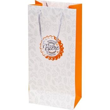 Sac carton FSC Authentique biere de caractere 2 bouteilles-C722 2