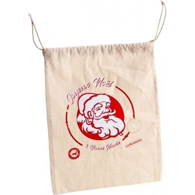 Santa's head cotton hood bag-Z213