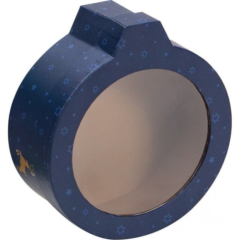 FSC-Karton mit vergoldetem Happy Holidays-Motiv + Fenster-711W