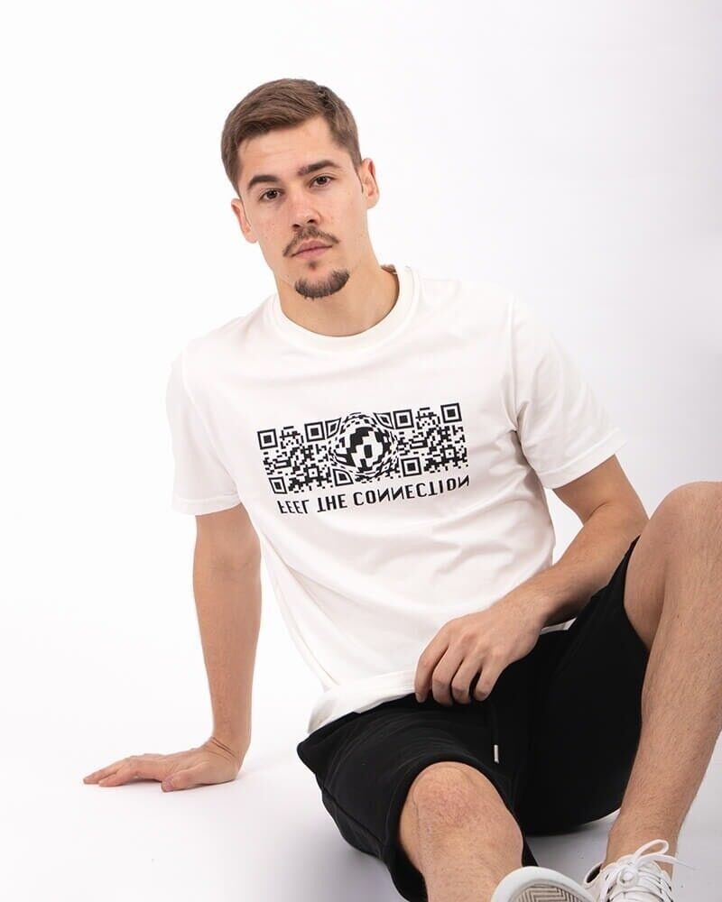 Maglietta Qr-T bianco sporco