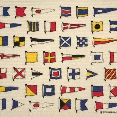 Dish Cloth Signal Flags