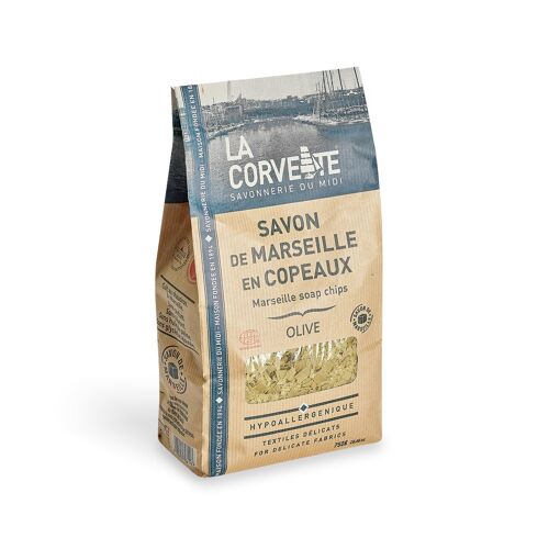 Copeaux de Savon de Marseille Sans Huile de Palme OLIVE – 750g